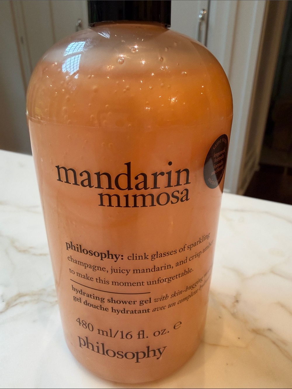 Philosophy Mandarin Mimosa Shower Gel in Vibrant Orange